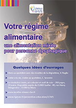 Livret d'information "Votre régime alimentaire - une alimentation mixée pour personne dysphagique"