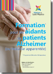 Plaquette sur la formation des aidants maladie Alzheimer