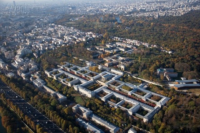 Vue aérienne hôpital